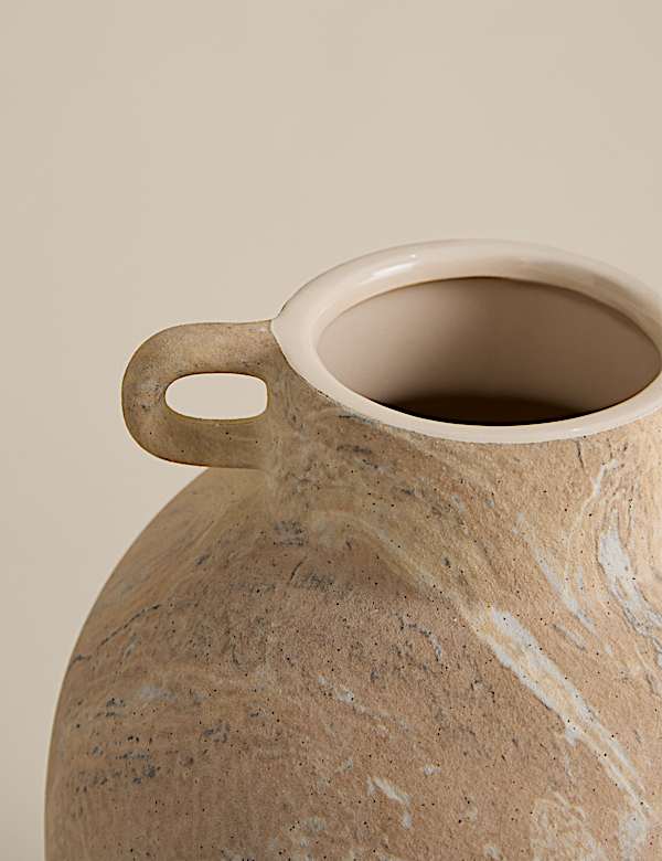 Marble Effect Ceramic Vase - JP