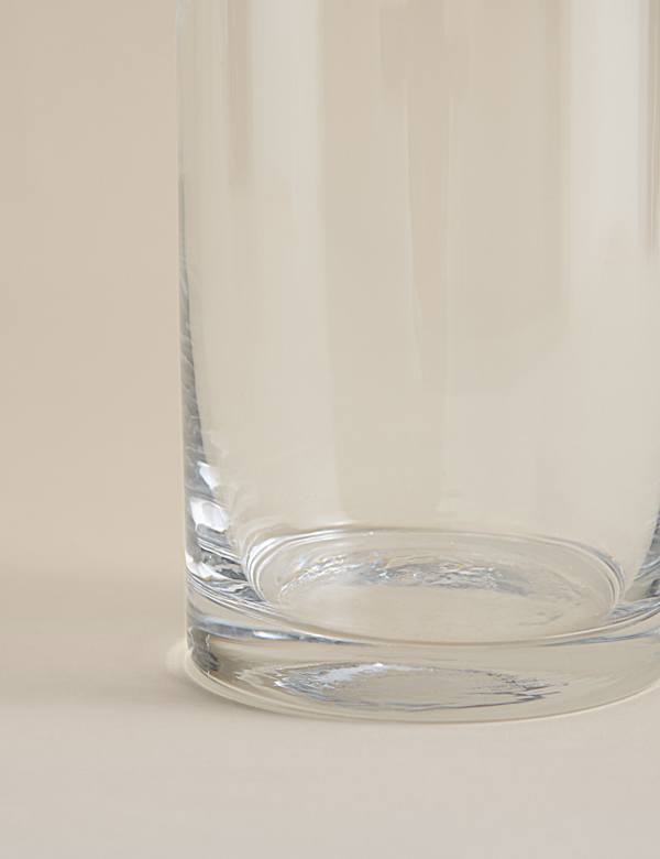 Small Cylinder Frill Top Glass Vase - JP