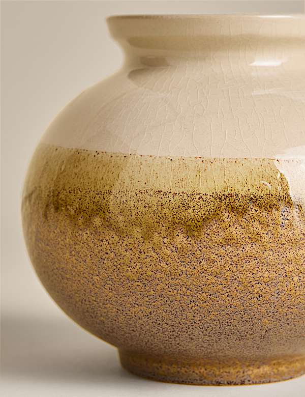 Small Rounded Ceramic Vase - MX