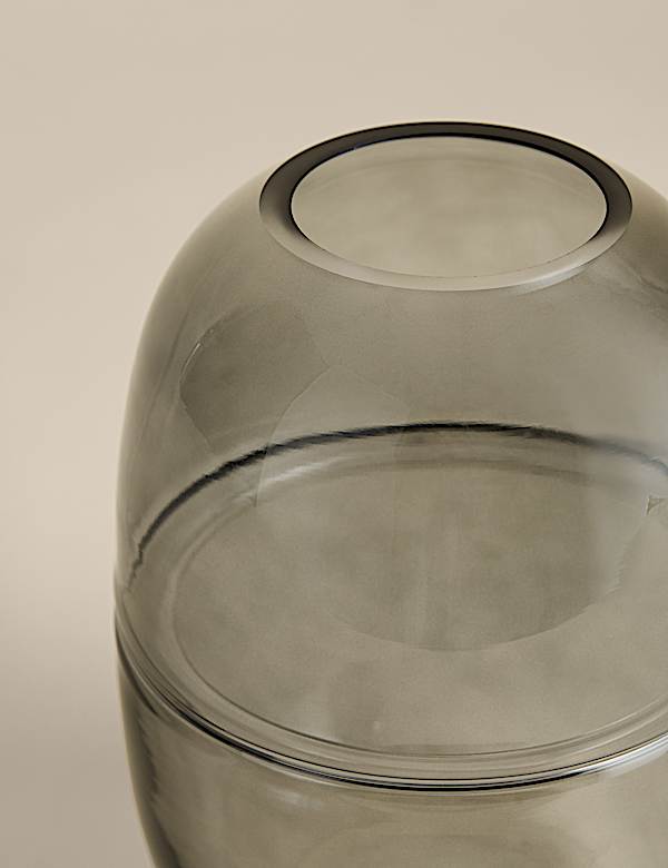 Medium Glass Oval Band Vase - AU