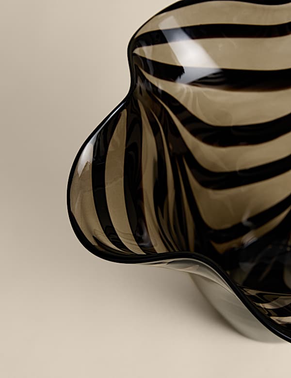 Swirl Confetti Glass Handkerchief Vase - BN