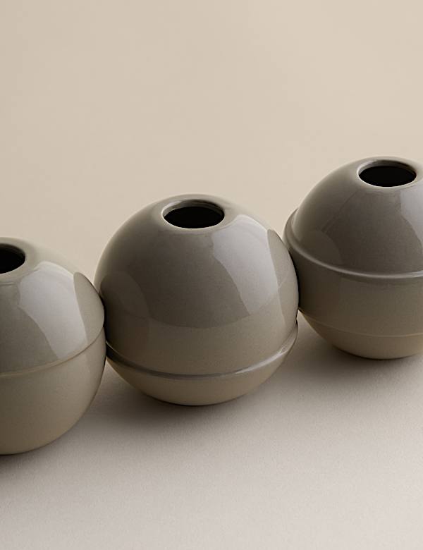 Set of 3 Round Bud Vases - CY