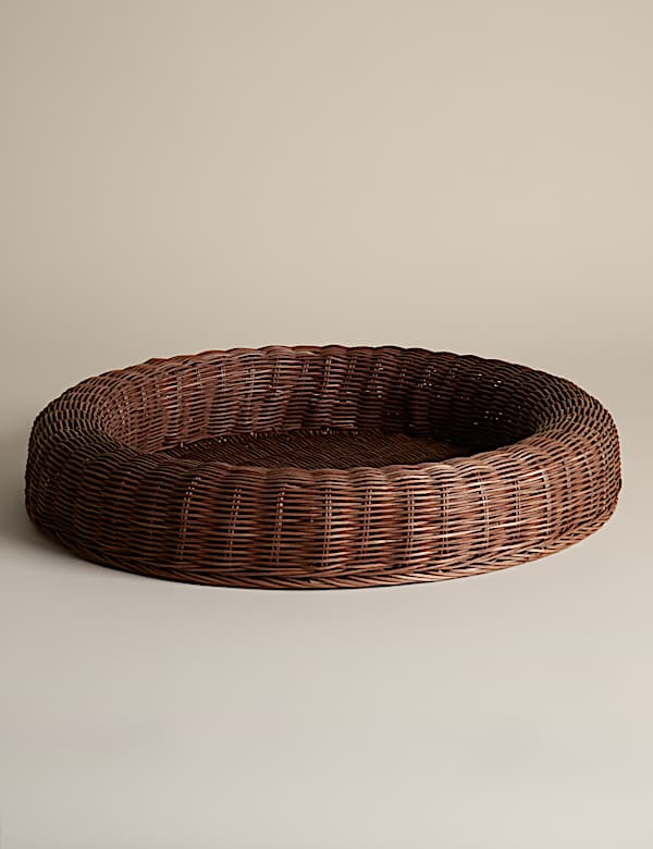 Rattan Large Round Coffee Table Tray - FR