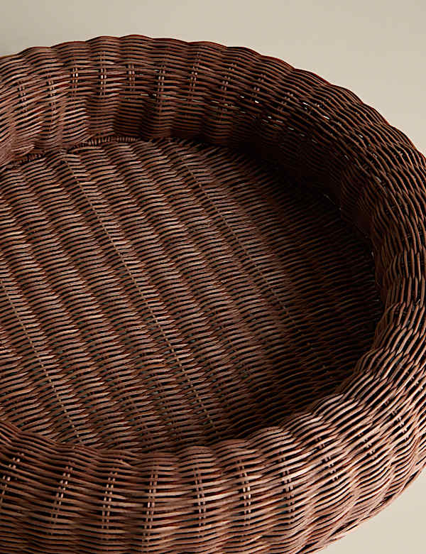 Rattan Large Round Coffee Table Tray - FR