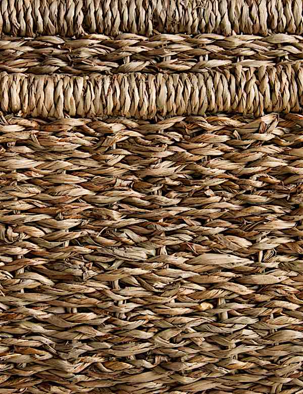 Set of 2 Seagrass Rectangular Baskets - RS