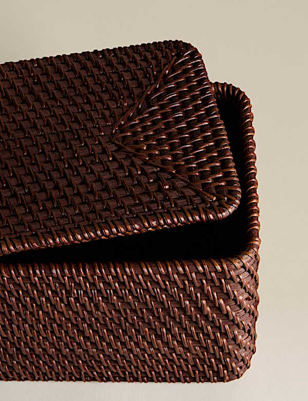 Rattan Rectangular Storage Box - BE
