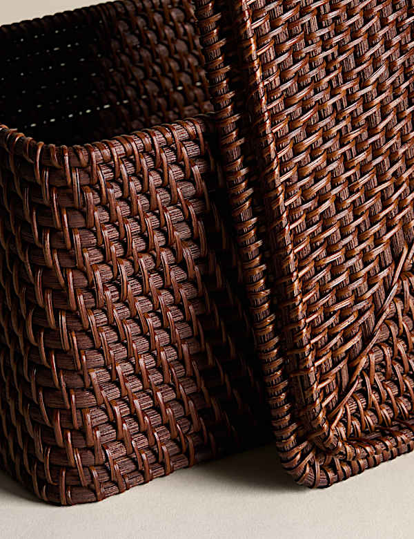 Rattan Rectangular Storage Box - BE