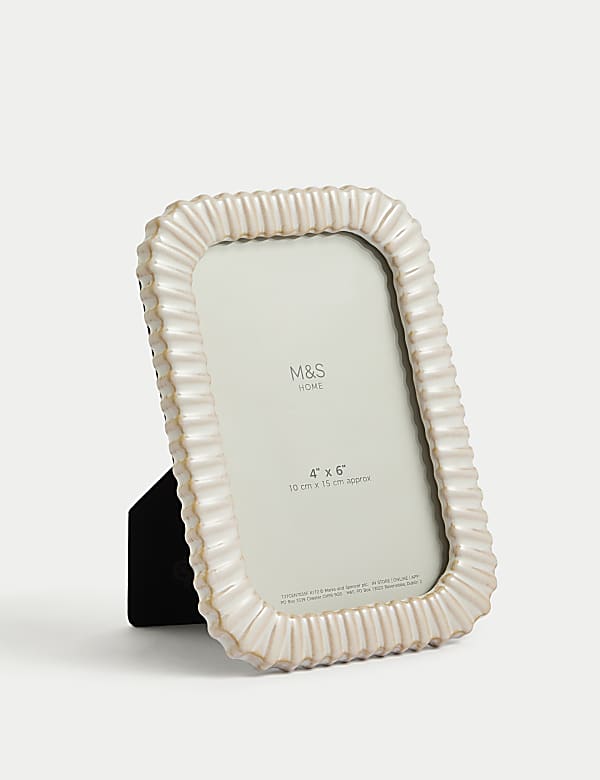 Κεραμική κορνίζα με αυλακώσεις 10 x 15 εκ. - GR