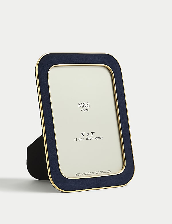 Marco de fotos curvado de terciopelo de 13 x 18 cm AZULÓN Marcos