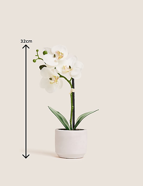 Artificial Real Touch Small Orchid in Pot