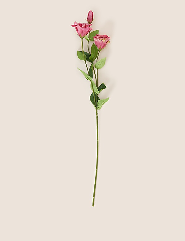 Set of 2 Artificial Real Touch Lisianthus Stems