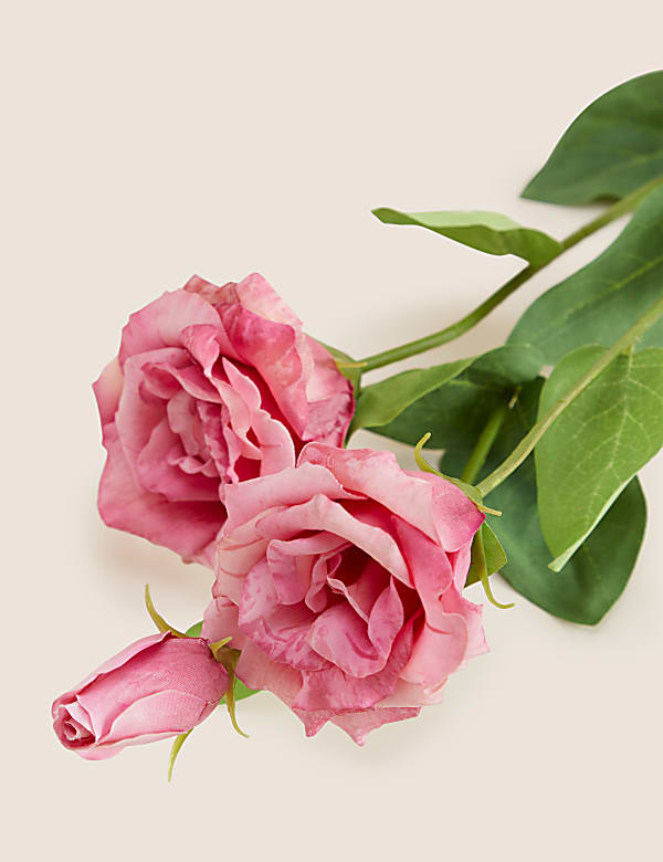 Set of 2 Artificial Real Touch Lisianthus Stems