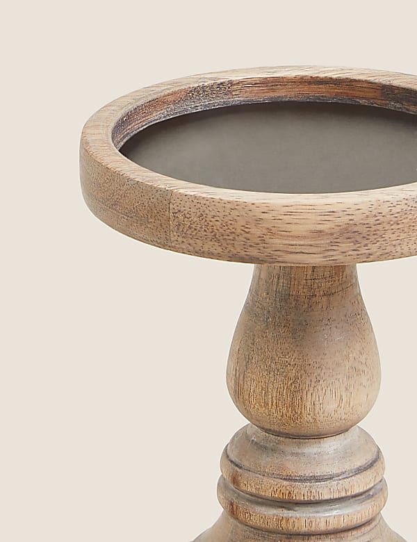 Mittelgroßer Kerzenhalter aus Holz - AT