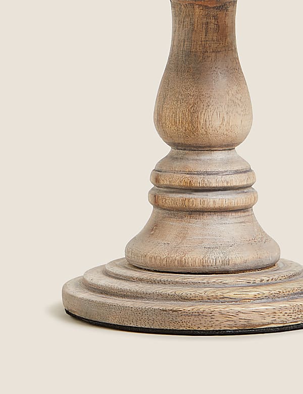 Mittelgroßer Kerzenhalter aus Holz - AT