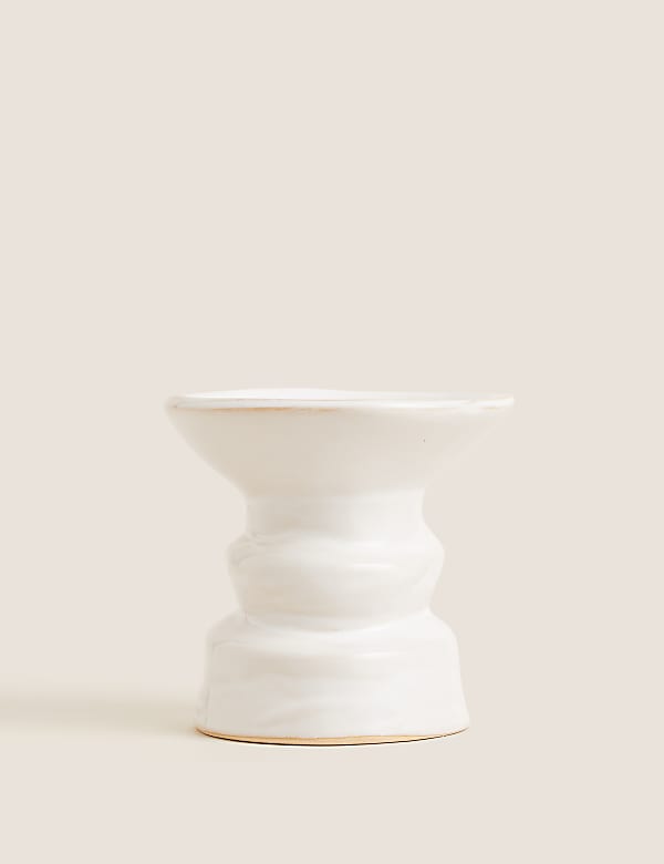 Ceramic Medium Pillar Candle Holder - FI