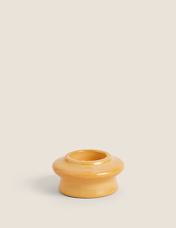 Ceramic Glazed Tealight Holder - GR