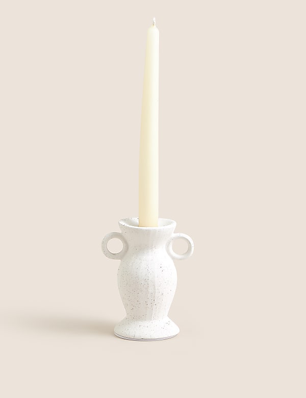 Ceramic Shaped Dinner Candle Holder - LT