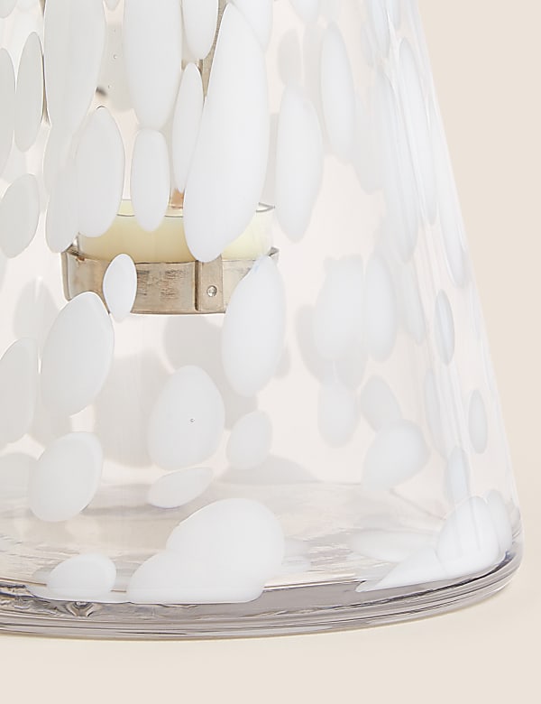 Lanterne en verre à motif confettis - LU