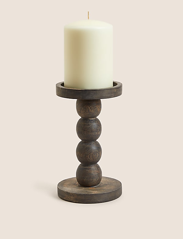 Bobbin Pillar Candle Holder - KG