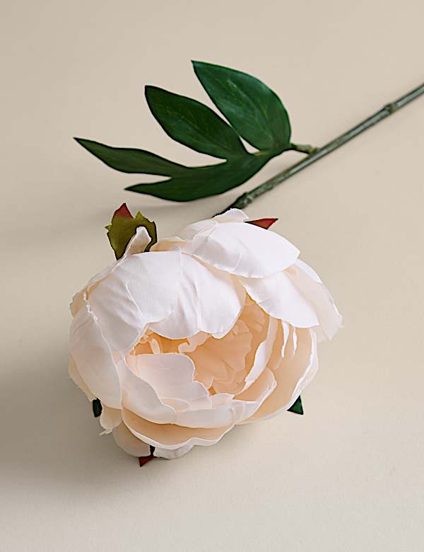 3er-Set künstliche geschlossene Pfingstrosen-Einzelstiele - DE