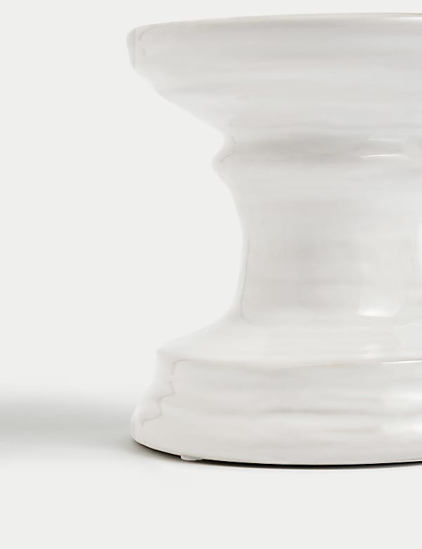 Porte-bougie pilier en céramique - CH