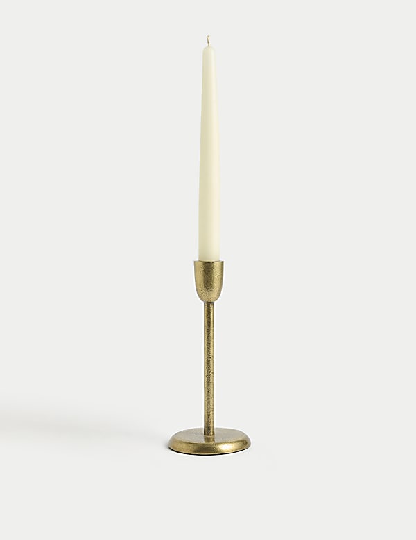 Metal Patina Dinner Candle Holder