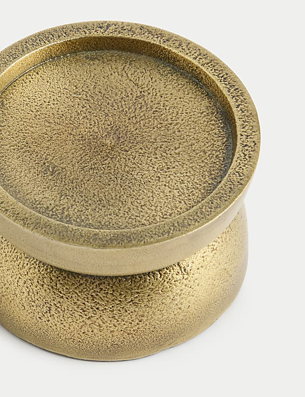 Metal Pillar Candle Holder - BN