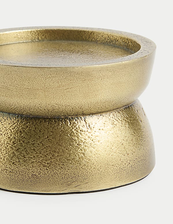 Metal Pillar Candle Holder - BN