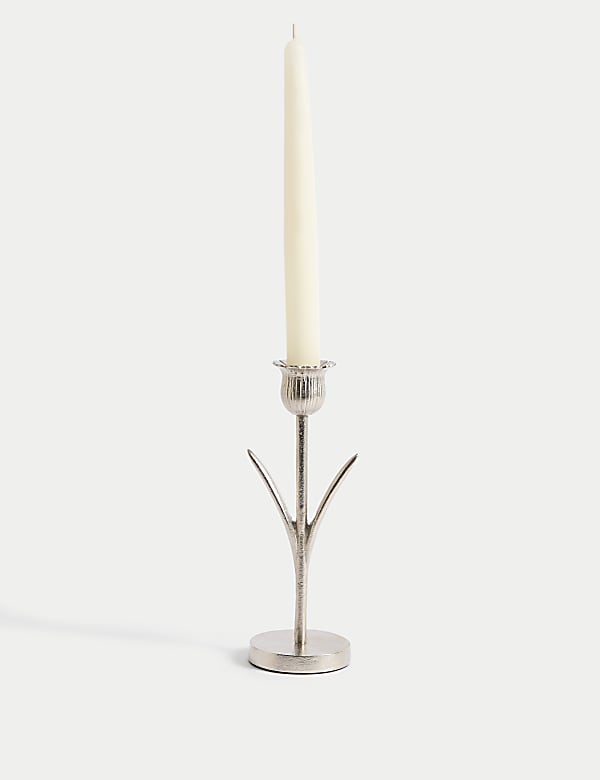 Tulip Metal Dinner Candle Holder - GR