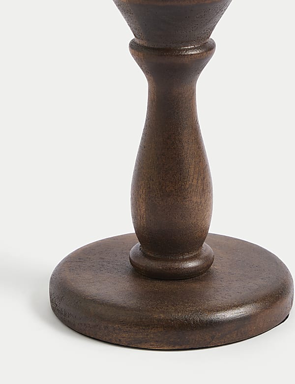 Tafelkerze und Teelichthalter aus Holz - AT