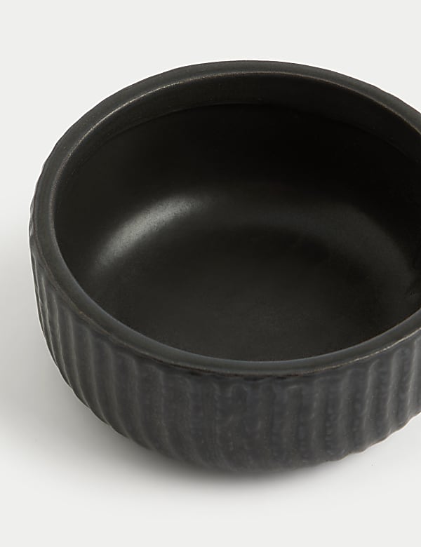 Ridged Ceramic Pillar Candle Holder - EE