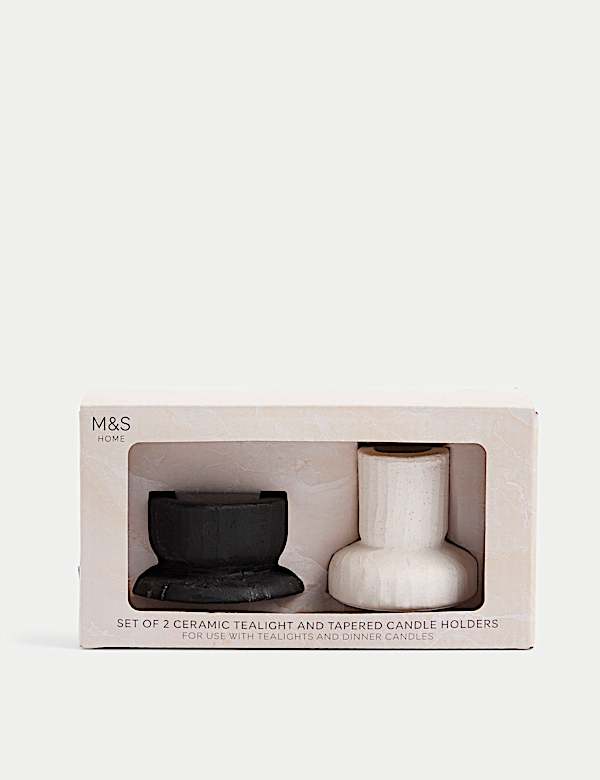 Set of 2 Dinner Candle & Tealight Holders - EE