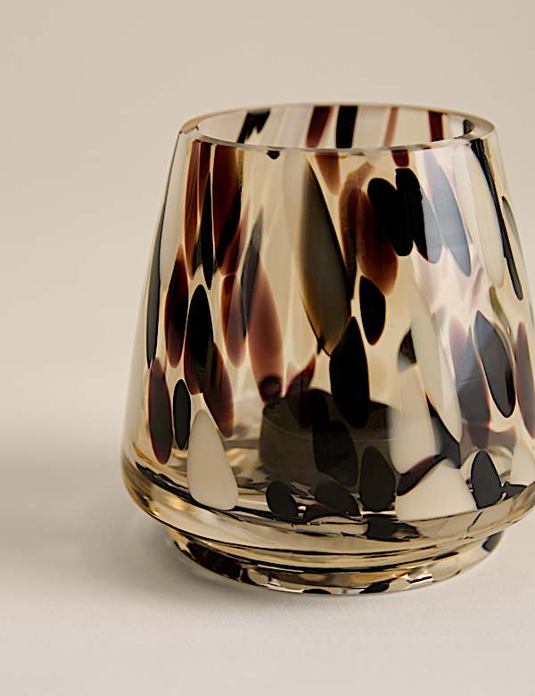 Animal Confetti Glass Tealight Holder - FR