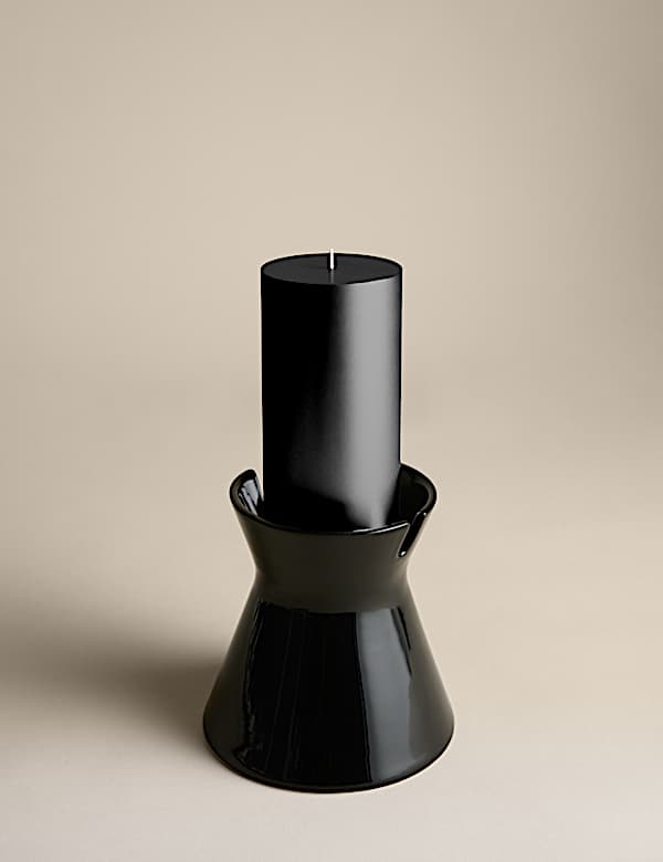 Press Ceramic Pillar Candle Holder - SK