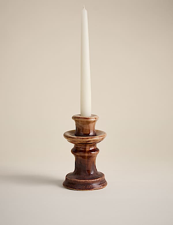 Reactive Glaze Ceramic Small Candle Holder - MV