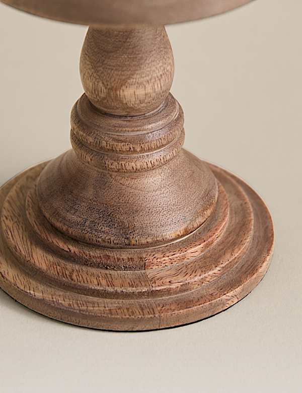 Porte-bougie pilier en bois - LU