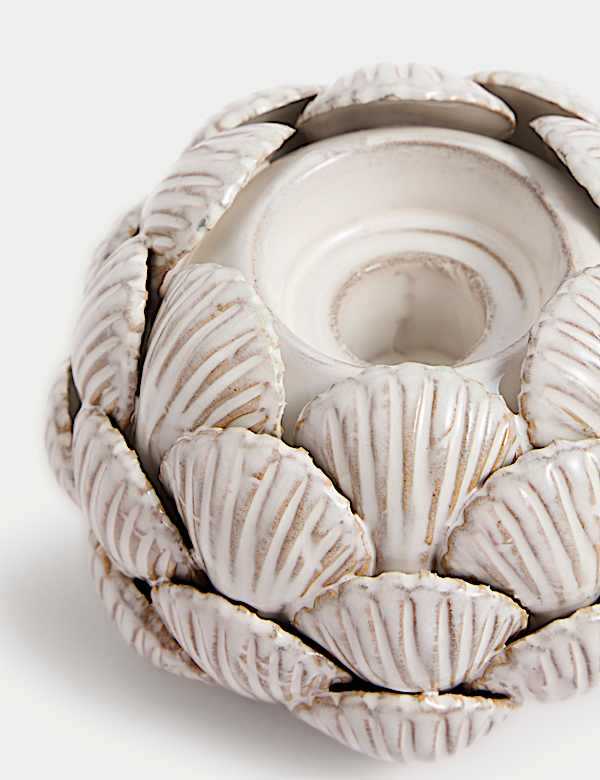 Shell Ceramic Tealight Holder - FR