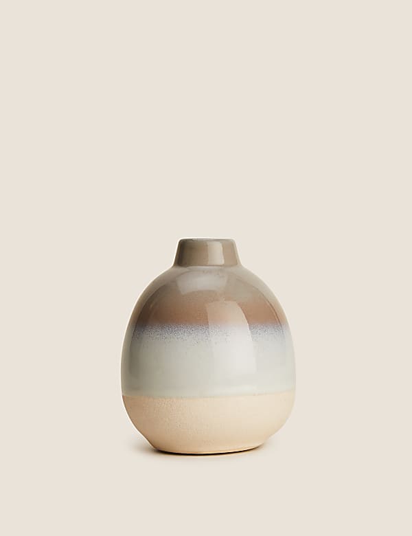 Medium Reactive Glazed Bud Vase