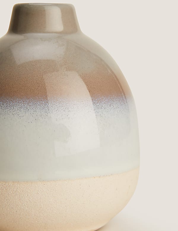 Medium Reactive Glazed Bud Vase