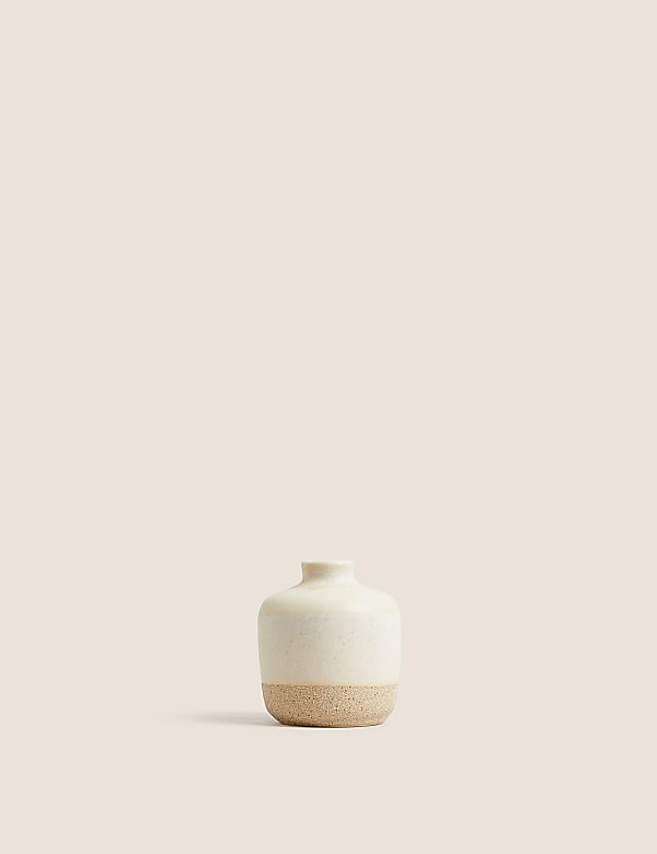 Set of 3 Reactive Glazed Bud Vases