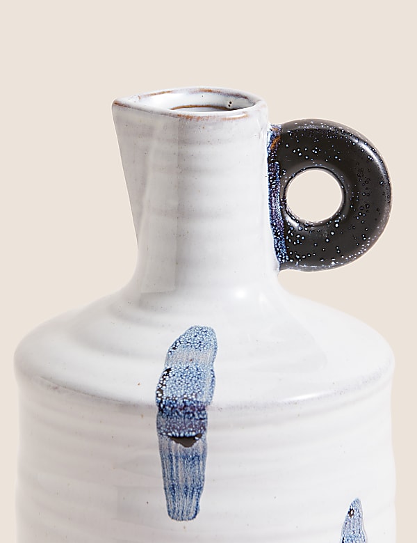 Painted Glaze Ceramic Bottle Vase - BE