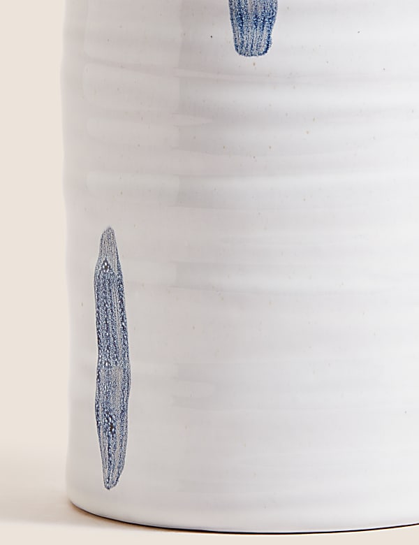 Painted Glaze Ceramic Bottle Vase - BE