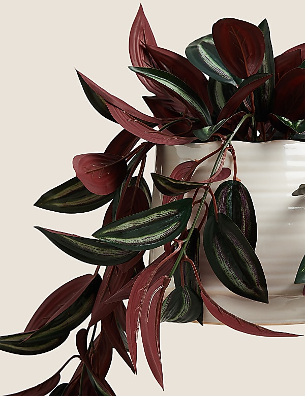 Artificial Red Ivy in Pot