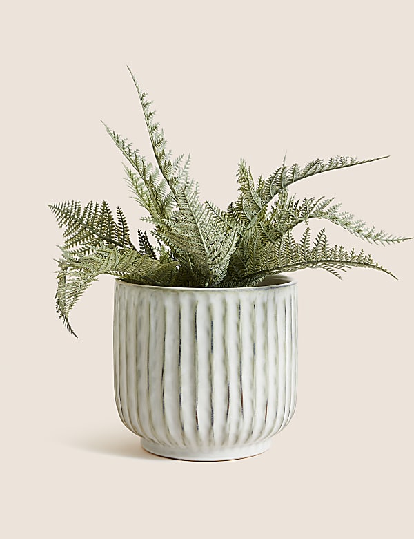 Large Reactive Glaze Planter - AT
