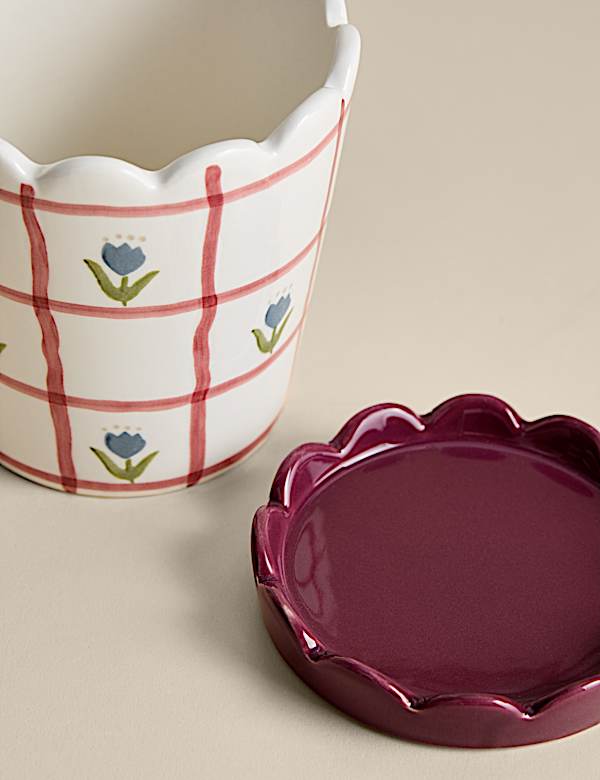 Floral Ceramic Planter - NL