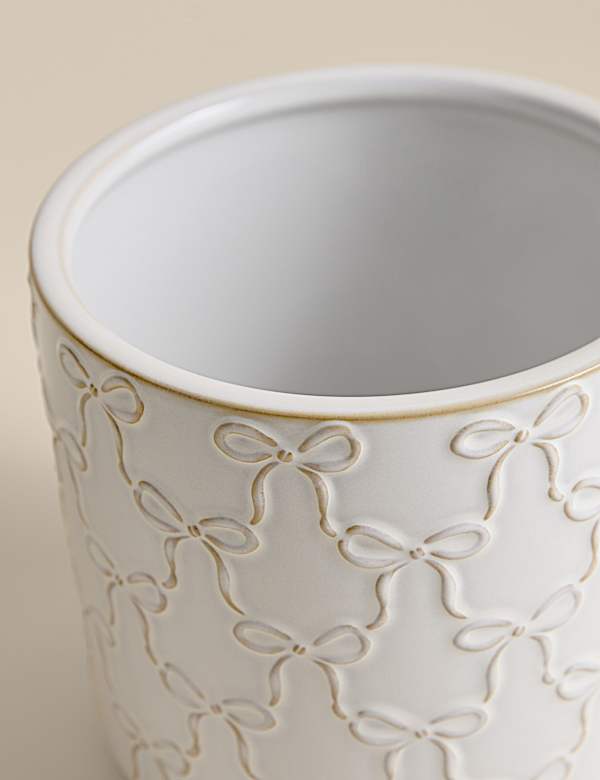 עציץ קרמיקה עם דוגמת פפיונים - IL