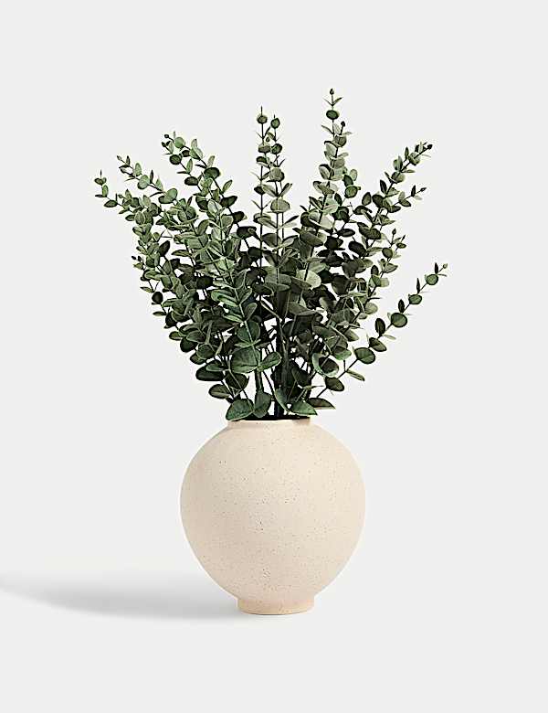 Τεχνητός ευκάλυπτος σε τσιμεντένια γλάστρα - GR