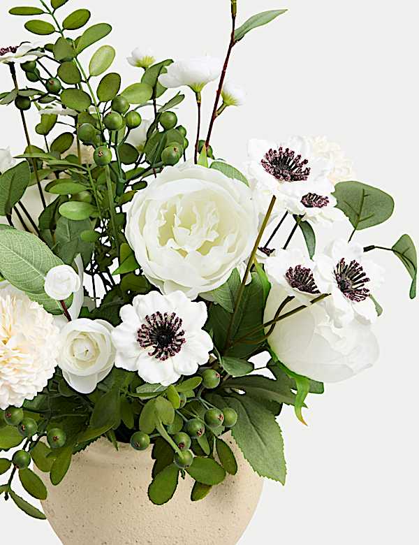 Artificial Large Flower Arrangement in Vase - IT