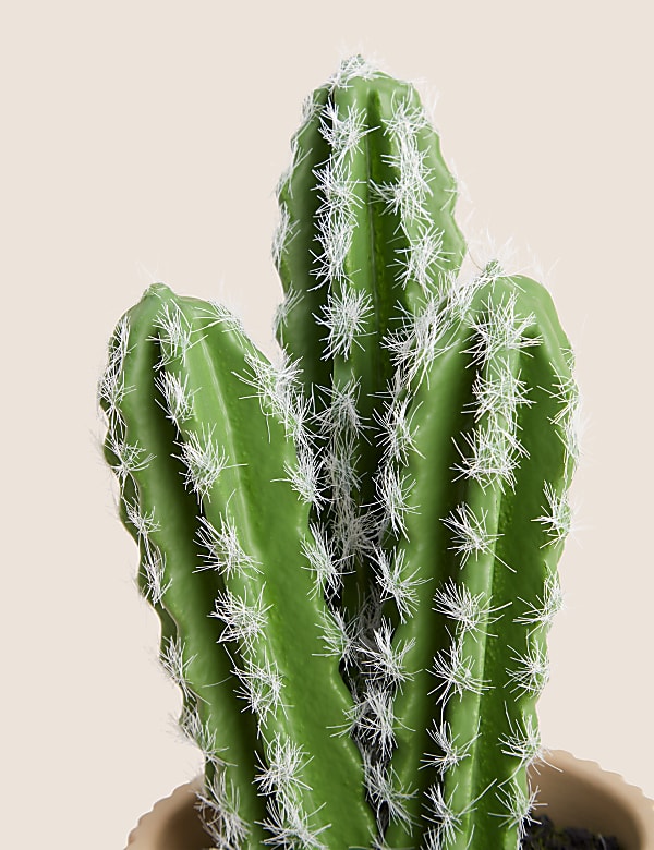 Τεχνητός κάκτος σε τσιμεντένια γλάστρα - GR