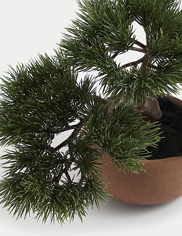 Τσιμεντένια γλάστρα με τεχνητό μπονσάι - GR